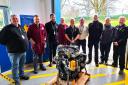 JCB Transmissions Wrexham presented staff and learners at Coleg Cambria with parts and equipment.