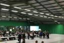 Live at the Wirral Local Election count at Bidston Tennis Centre