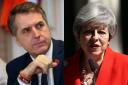 (Left to right) LCR Metro Mayor Steve Rotheram and Theresa May - Yui Mok/PA Wire -