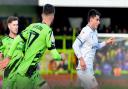 Action from Tranmere's 1-0 defeat at Forest Green
