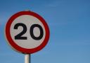 Library picture of 20mph sign. Image: Newsquest