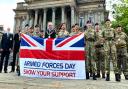 Wirral's mayor,  Cllr Jerry Williams, joined members of 234 (Wirral) Supply Squadron Royal Logistic Corps for raising of Armed Forces Day Flag at Birkenhead town hall