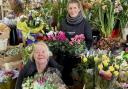 The shop has plenty of fresh flowers for customers every day. Pictured are Pauline Bartlett (front) and Andrea Borrer (back)