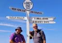 Tim and John at Land's End yesterday