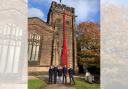 More than 80 knitters join together to make ‘river of poppies’ for Wirral church