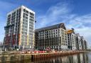 Construction underway at Miller\'s Quay, taken in November 2023. Credit: Wirral Waters