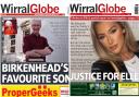 Some of the Wirral Globe's front pages from last year