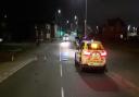 Police at the scene of a fatal crash in Birkenhead