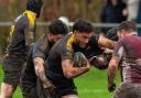 Action from a muddy day at Northwich as Wirral triumphed 31-13