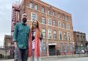 Liam Kelly and Kirsten Little outside Make's new home in Birkenhead