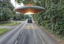 Haunted Wirral: Flying saucers over Telegraph Road. Picture courtesy of Tom Slemen