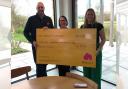 Cheque presentation from Sainsbury's to Maggie's Wirral