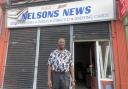 Nelson Shardey outside Nelsons News which closed down in 2022. Credit: Ed Barnes