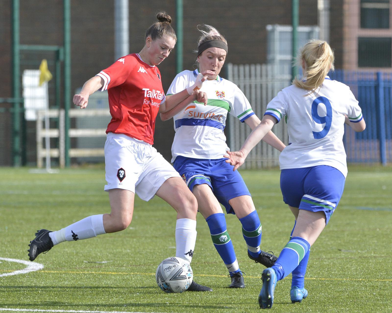 Tranmere Women recently beat Salford City women 3-1. Photo Tony Coombes