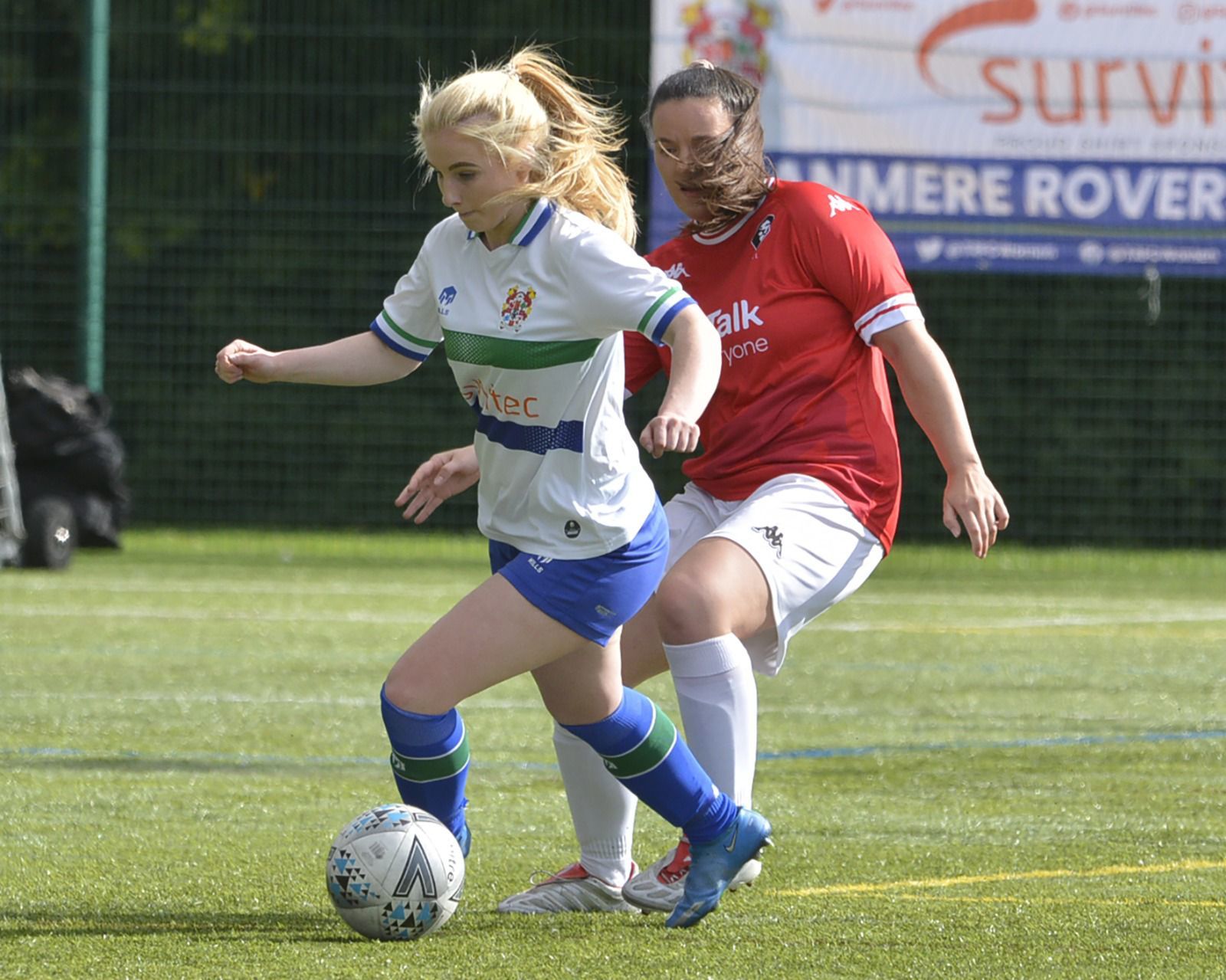 Tranmere Women in action against Salford City. Photo: Tony Coombes
