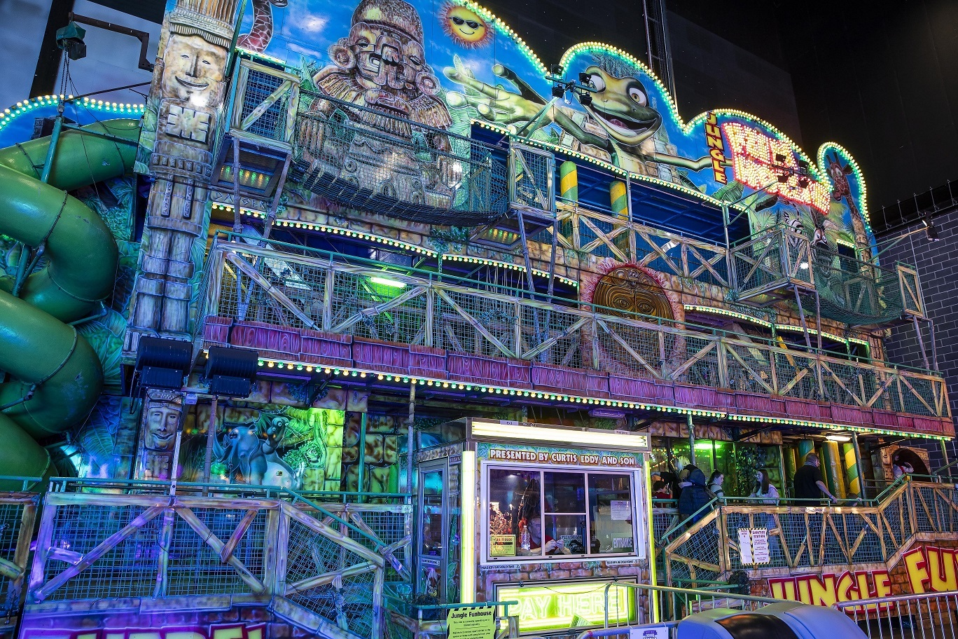 Kids can go on the UK’s largest travelling funhouse