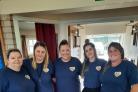 Our Happy Hub volunteers Volunteers (left to right) Victoria Swan, Rachael Kelly, Gina Doyle, Natalie Reid and Helen Carroll