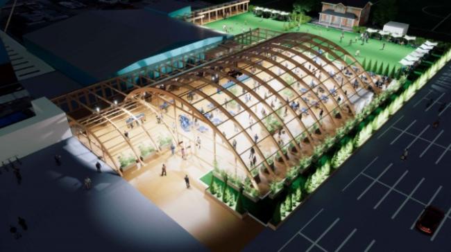 This is what the new fan park could look like (Credit Tranmere Rovers Trust)