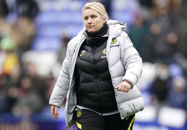 Wirral Globe: Chelsea Women manager Emma Hayes. Picture: PA