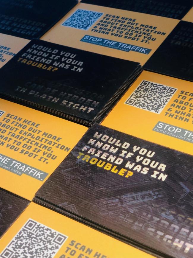 Holographic cards distributed across Merseyside to drive awareness of exploitation across young people
