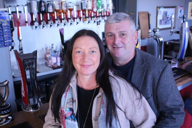 Current pub owners Linda and Paul McNamara