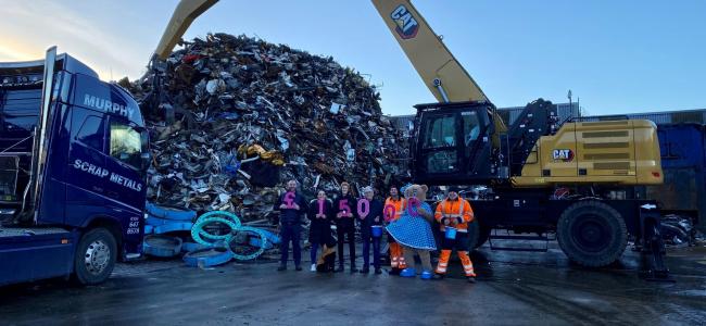 Murphy's Scrap Metals in Birkenhead decided to donate the cost of scrap metal to Clatterbridge-based hospice.