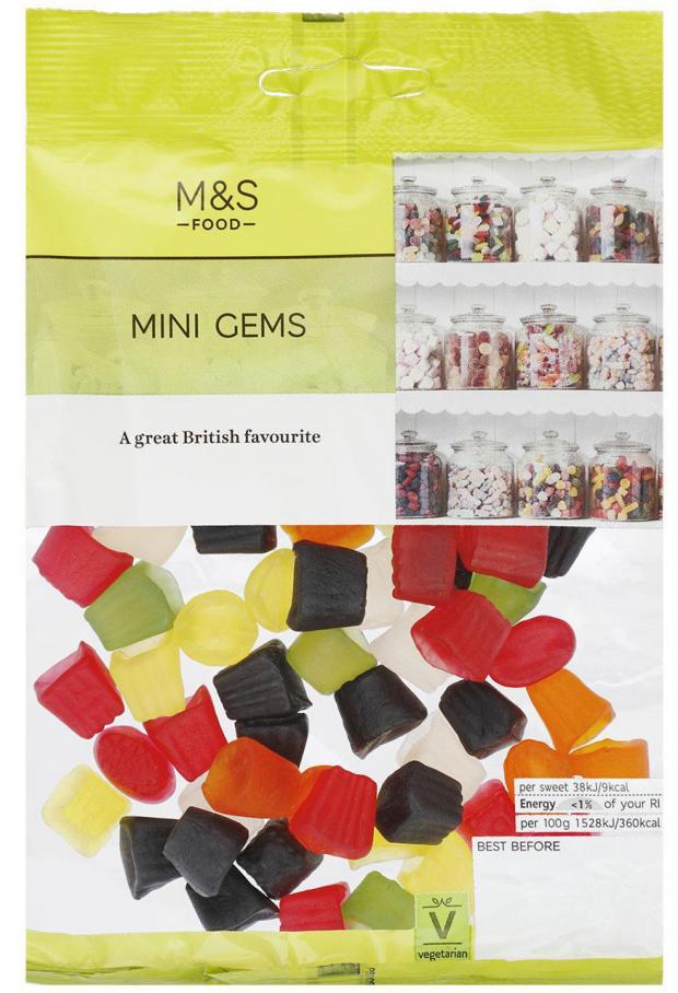 Wirral Globe: Undated handout photo issued by Marks and Spencer of a packet of Mini Gems. Marks and Spencer has changed the name of its popular Midget Gems sweet to avoid offending people with dwarfism rebranding its version of the confectionery as Mini Gems following a campaign by a disability academic. 