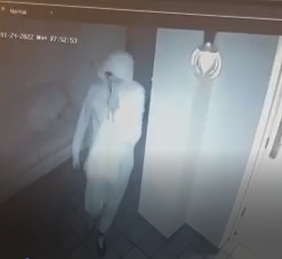CCTV footage of man