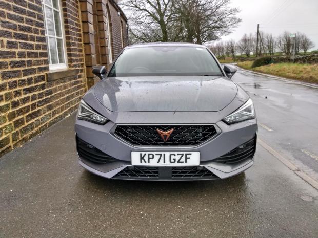 Wirral Globe: The Cupra Leon on test during stormy conditions 