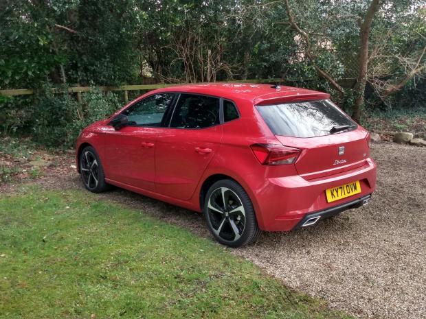 Wirral Globe: The bright read paintwork of the SEAT Ibiza really catches the eye in these images 