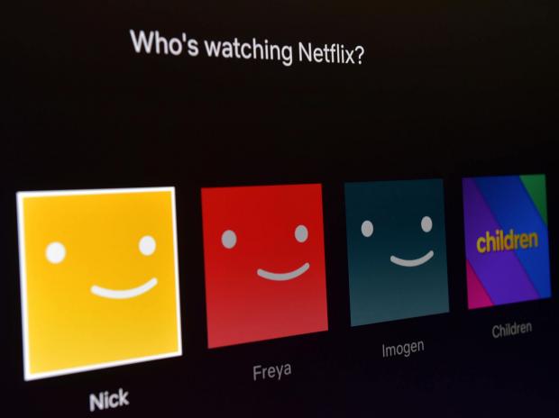 Wirral Globe: Netflix users screen. Credit: PA