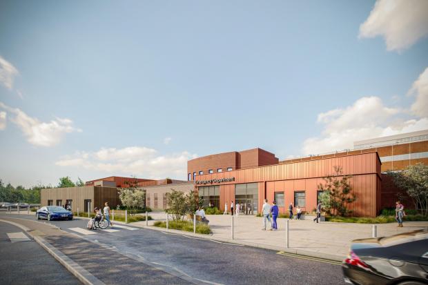 Wirral Globe: Representation of proposed Emergency Department patient entrance (photo credit: Image produced by DAY Architectural Ltd.)