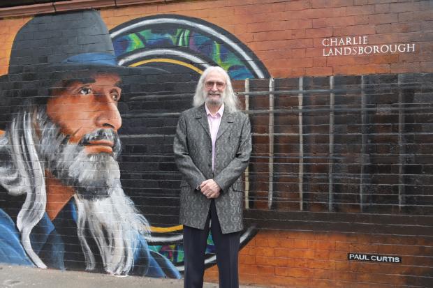 Charlie Landsborough mural unveiled during ceremony in Birkenhead