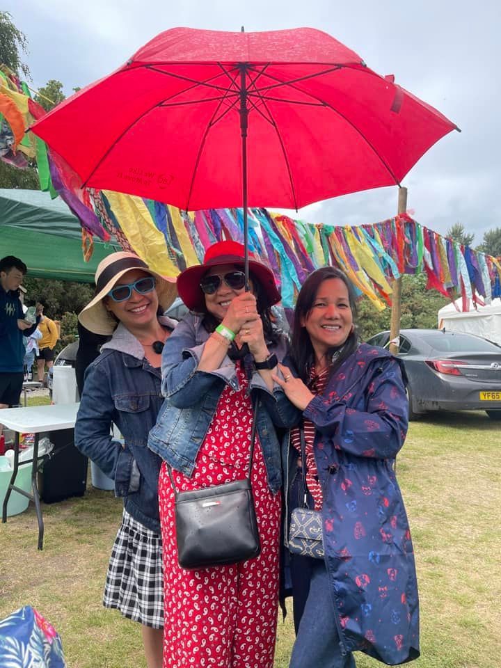 Staying dry at Gorse Fest by Ken Cristy