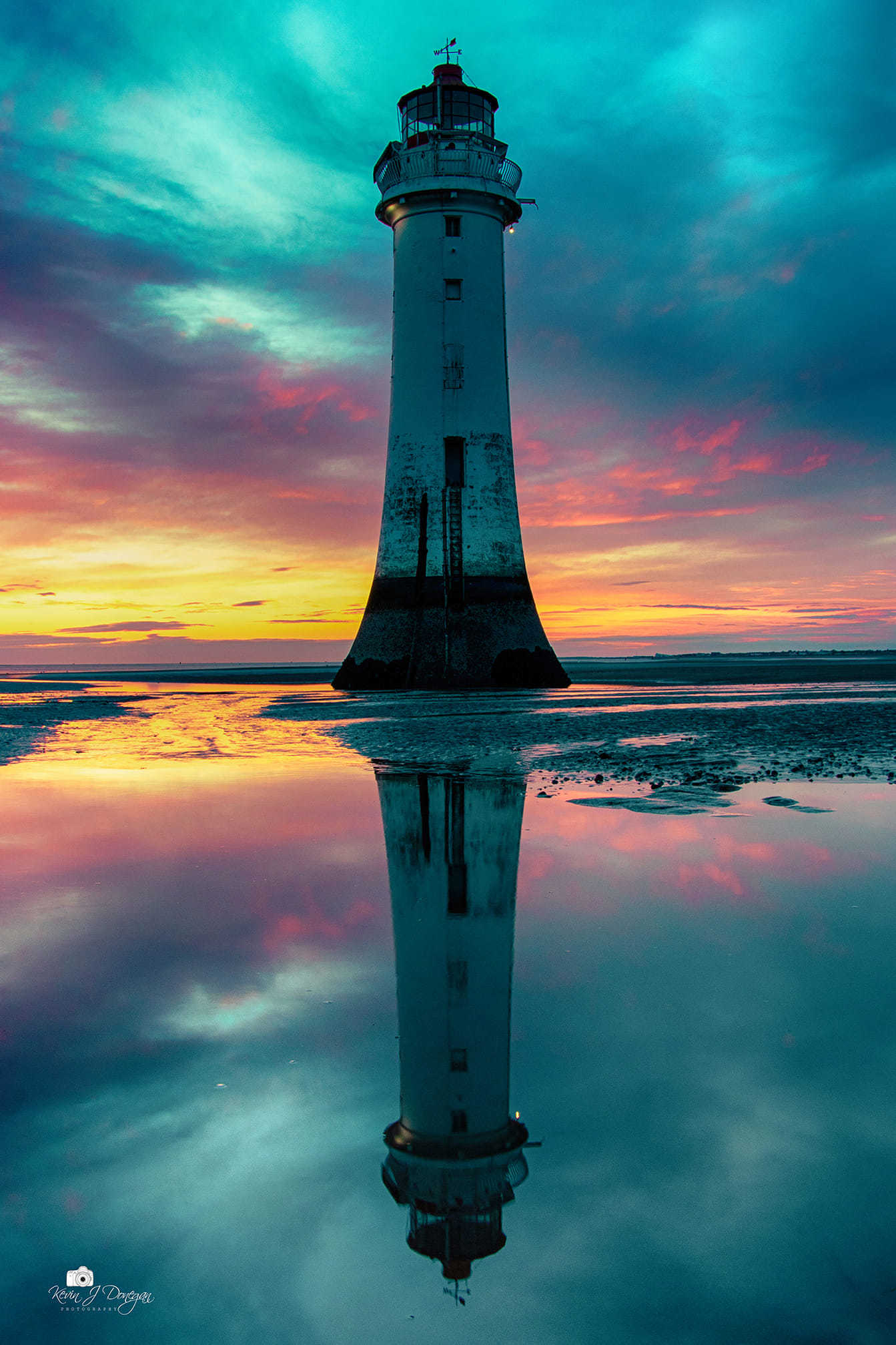 New Brighton lighthouse by Kevin Donegan