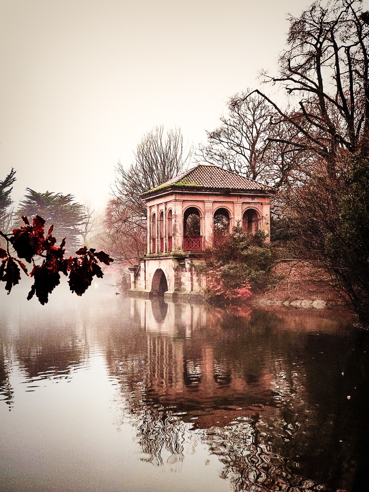 One foggy morning at Birkenhead Park by Claire Garroch