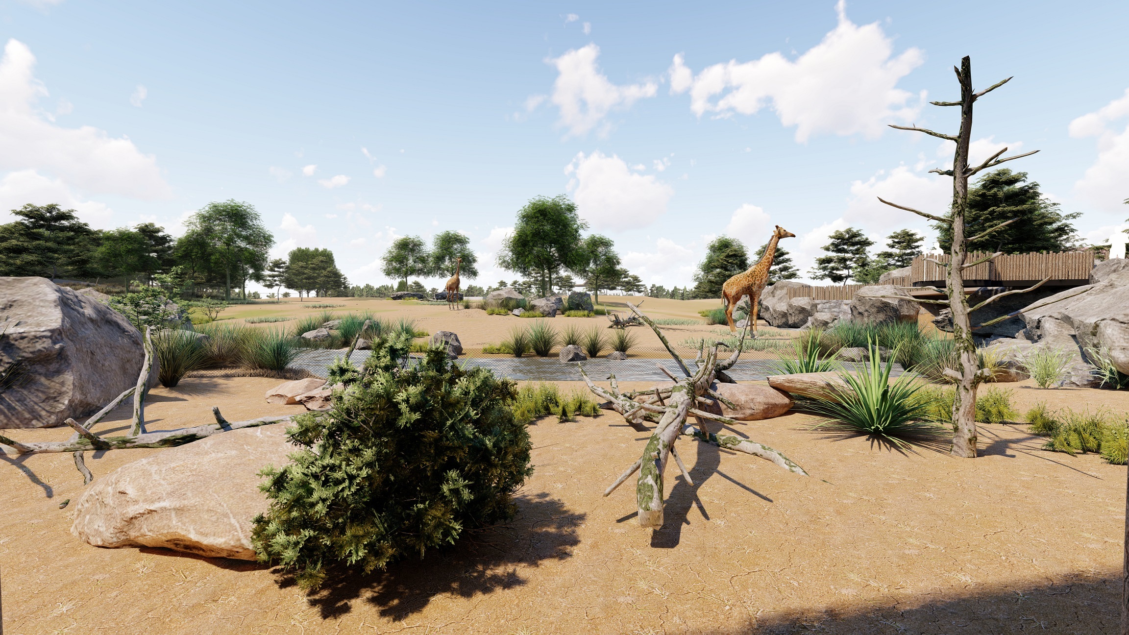 An impression of what Chester Zoos new Africa habitats might look. Picture: Chester Zoo.