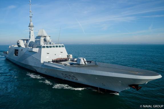 Wirral Globe: The French Destroyer FS Bretagne is expected to sail along the Mersey at 9.30am on Friday (May 26) Wirral Globe: The French Destroyer FS Bretagne is expected to sail along the Mersey at 9.30am on Friday (May 26)