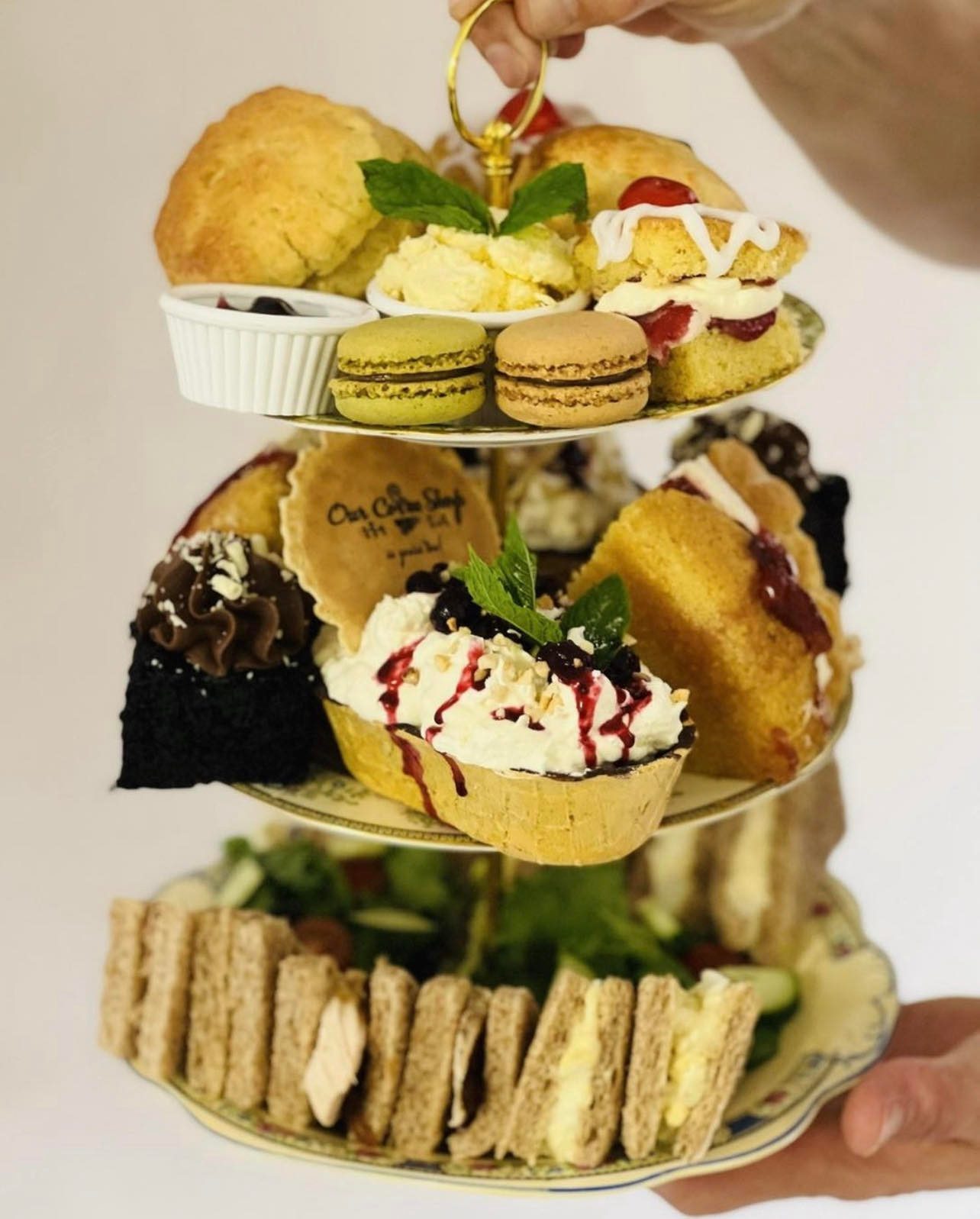 Luxury sweet afternoon tea for two