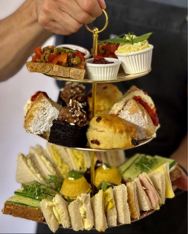 Luxury savoury afternoon tea for two