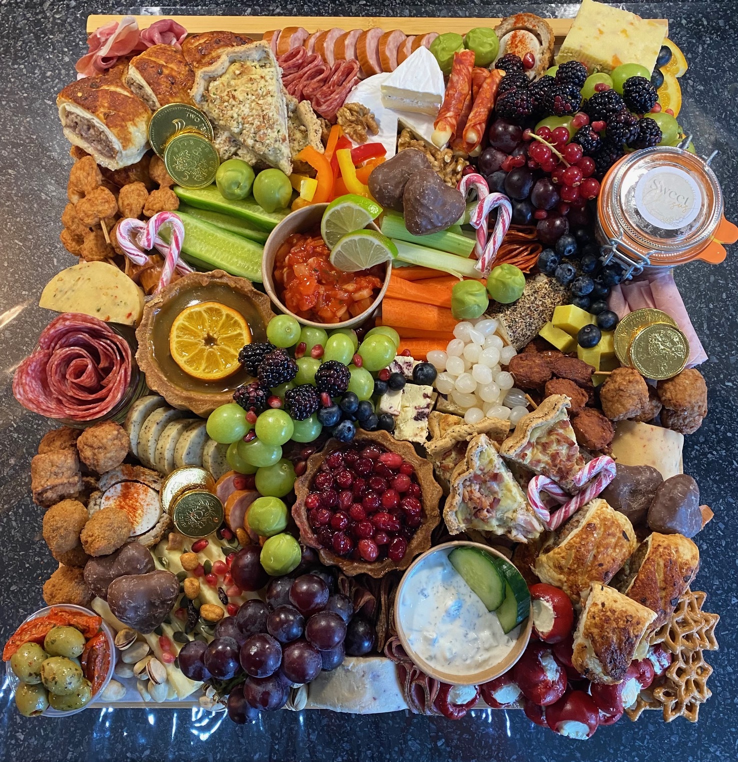 A sweetcheesus grazing platter