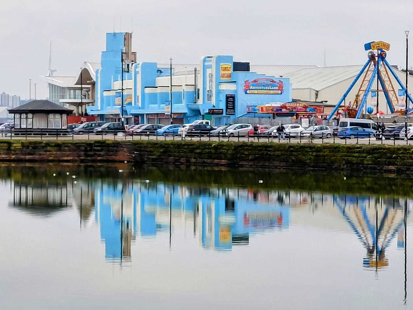 Reflections in New Brighton by Julie Longshaw