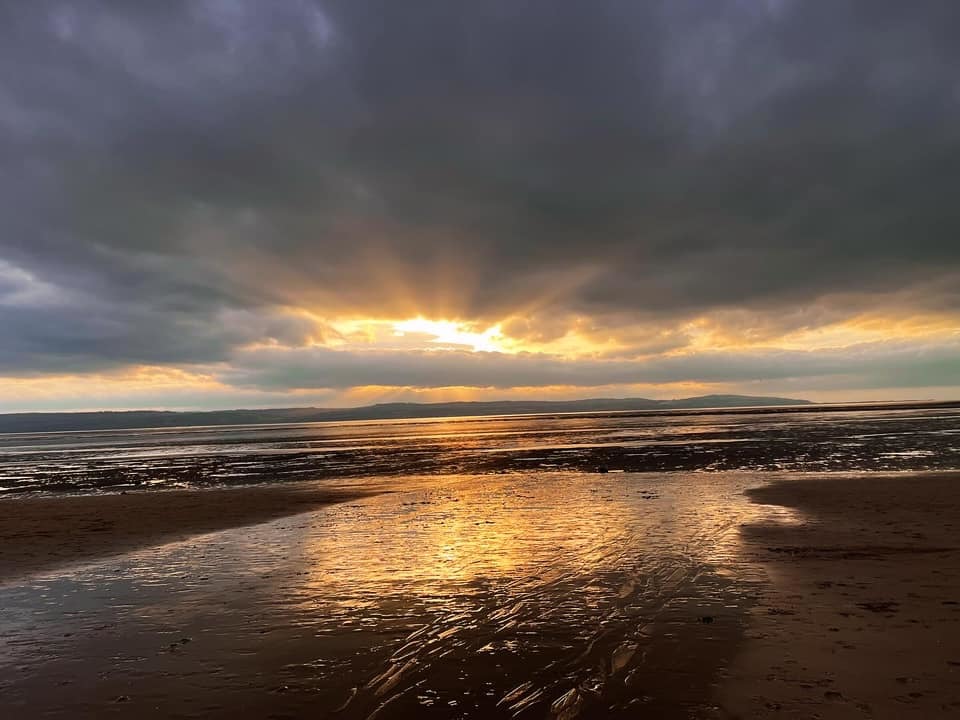 Sunshine through the clouds by Ailsa Mackay Ra