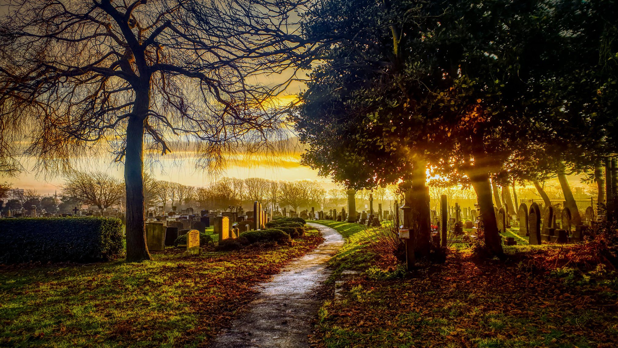 Rake Lane cemetery, Wallasey by Mark Beale