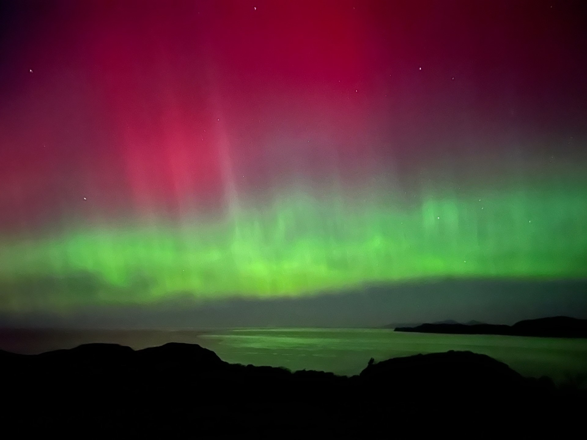 Julie was lucky to experience and photograph the Northern Lights last year while on holiday in Mull
