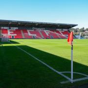 General view inside St James Park Stadium ahead of the EFL Trophy match between Exeter City and Forest Green Rovers at St James' Park, Exeter, England on 8 September 2020..
