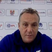 Micky Mellon, speaking via video call on his weekly press conference