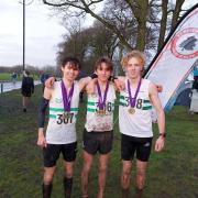 The victorious male under 20s Wirral AC team