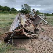 One of the boats at Heswall. Picture: Dawn Beech (Natural Resources Wales)