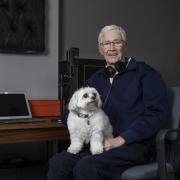 Undated handout photo issued by Boom Radio of Paul O'Grady and his dog Conchita. O'Grady's final ever radio show will be rebroadcast on Easter Sunday, in tribute to the late comedian and TV star.
